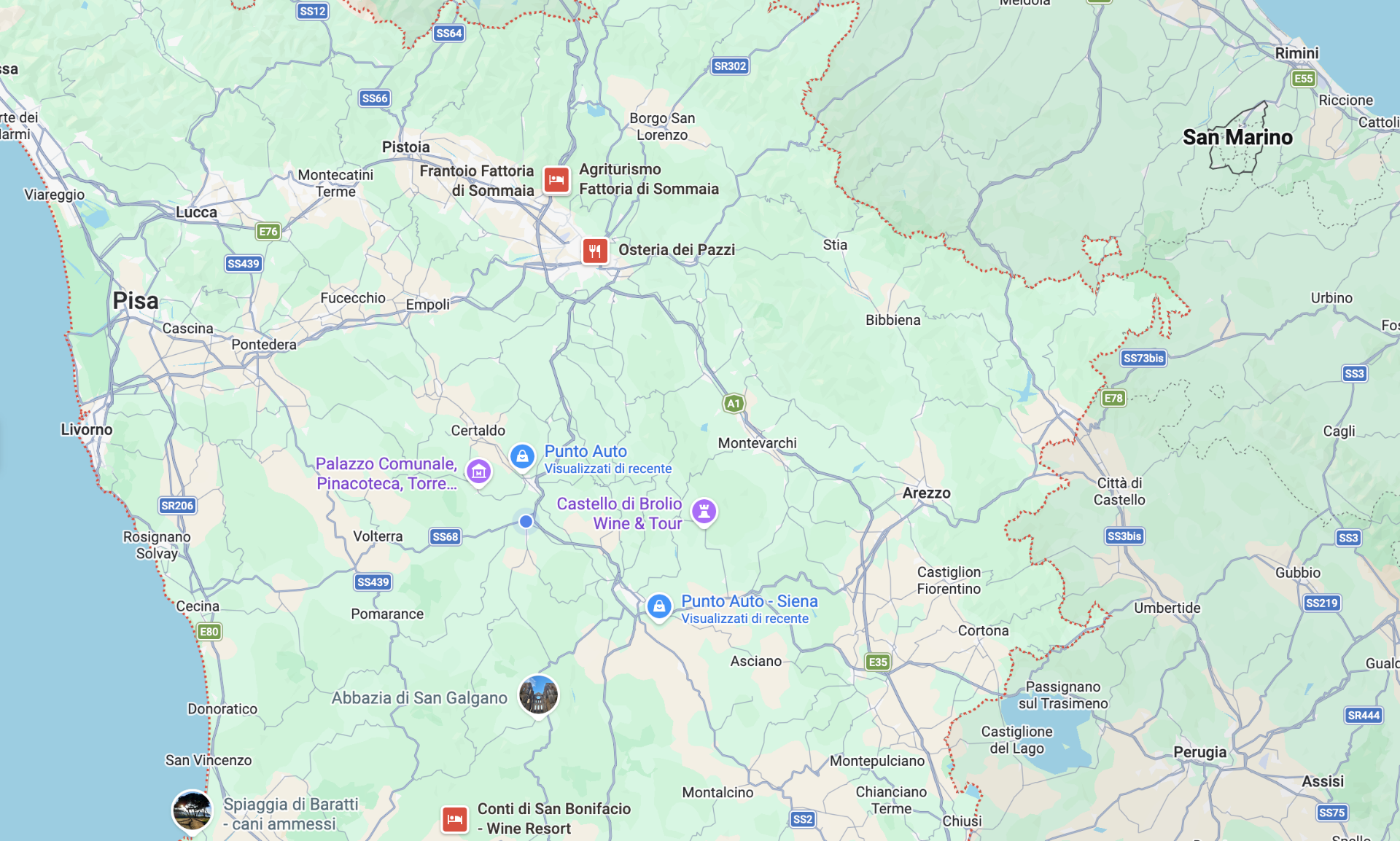 Mappa sedi Punto Auto